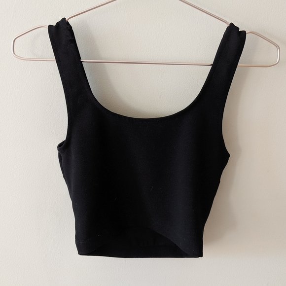 Black Crop Top - Picture 2 of 3